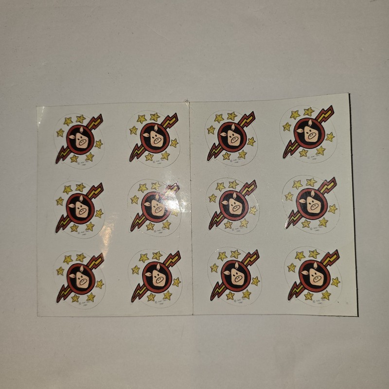 Vintage  The Muppets Pigs In Space  80s Stickers 