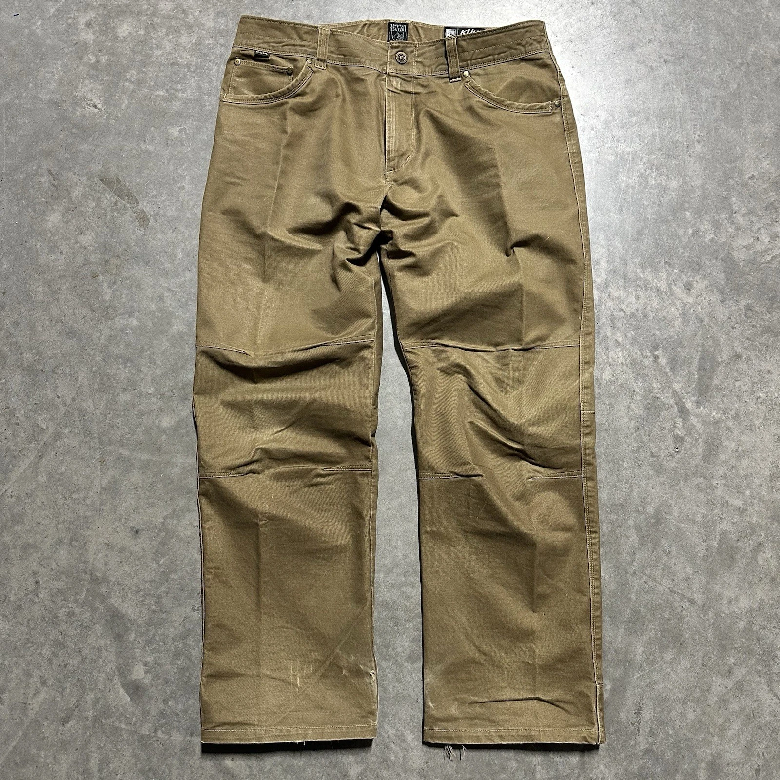 Kuhl Mens Pants Brown 36x30 Ryder Canvas Patina Dye Outdoor Hiking Casual Cargo