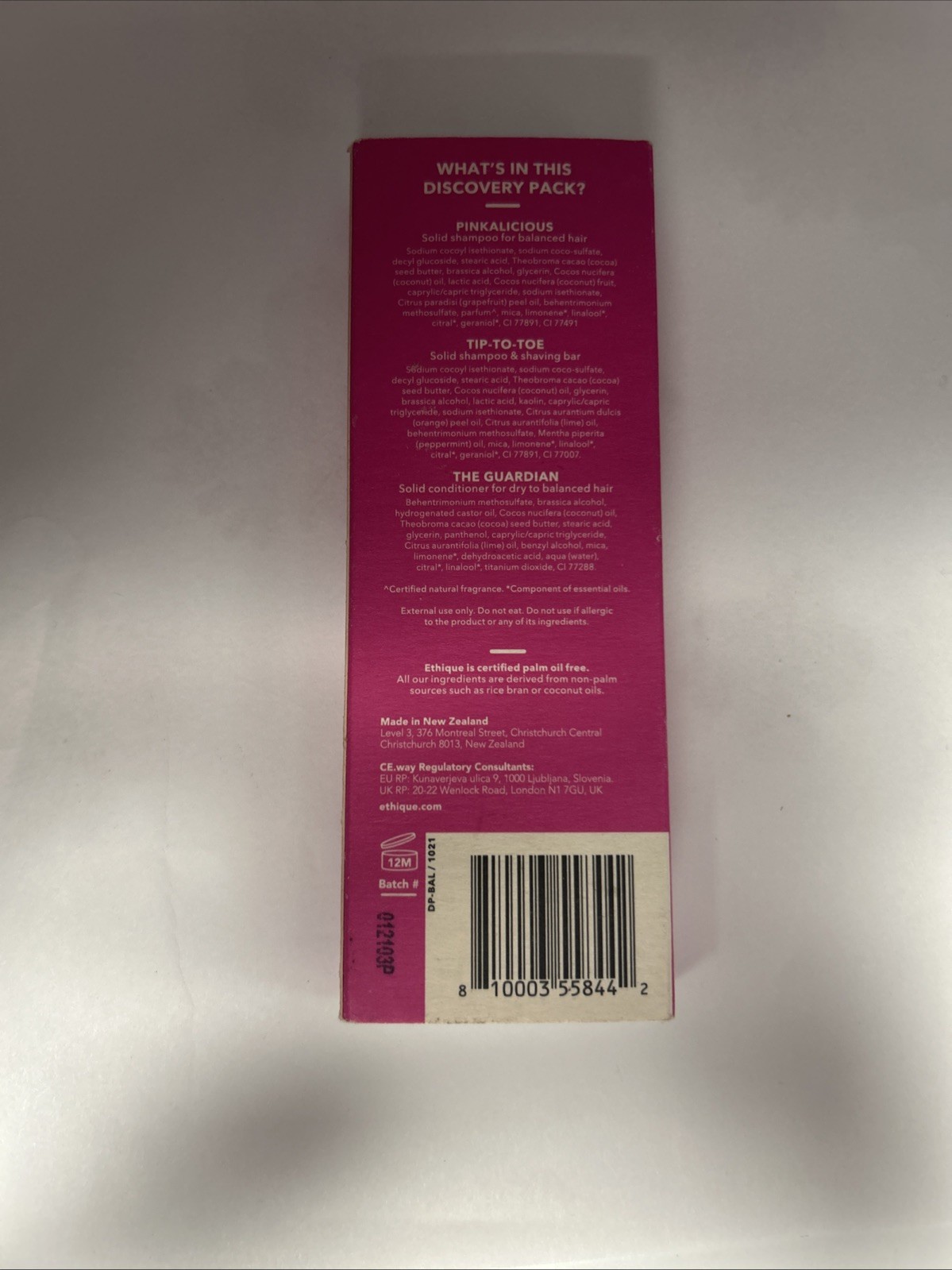 Ethique Discovery Pack Balanced Hair 3 Mini Bars: Shampoo, Conditioner, 2-in-1