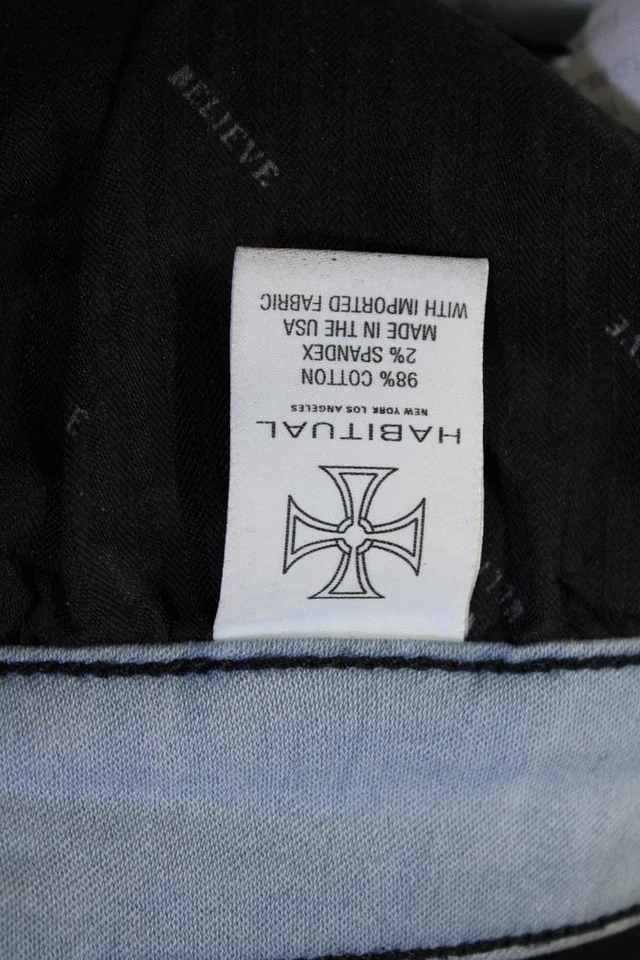 Привычные женские брюки средней посадки с пятью карманами узкие джинсовые брюки с покрытием коричневые размер 26 - Изображение 4 из 4