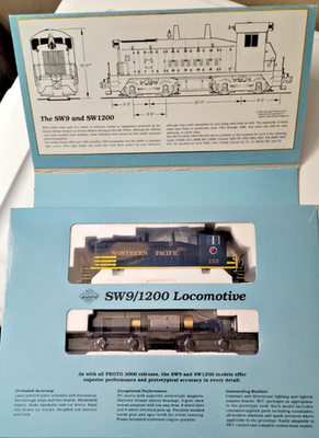 #ad #ad HO Scale Life Like Proto 2000 Northern Pacific SW9 1200 Diesel locomotive no135 $65.00