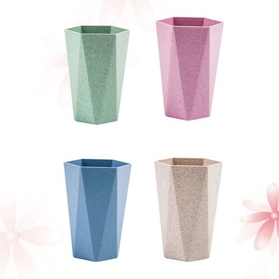 4 Pcs Oral Rinse Cup Mouth Wash Cups Reusable Bathroom Tumbler Toothbrush