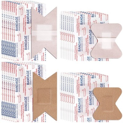 Sinmoe 100 Pieces 76 x 38 mm/ 3 x 1.5 Inch, 45 x 51 1.8 x 2 Brown