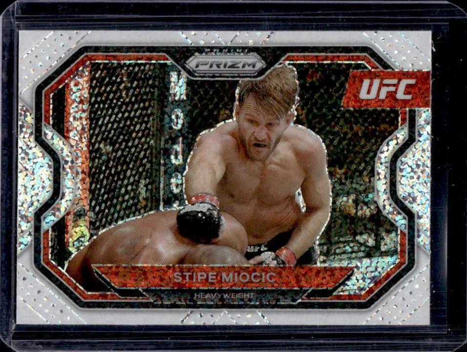 2021 Prizm UFC Stipe Miocic SP White Sparkle #177