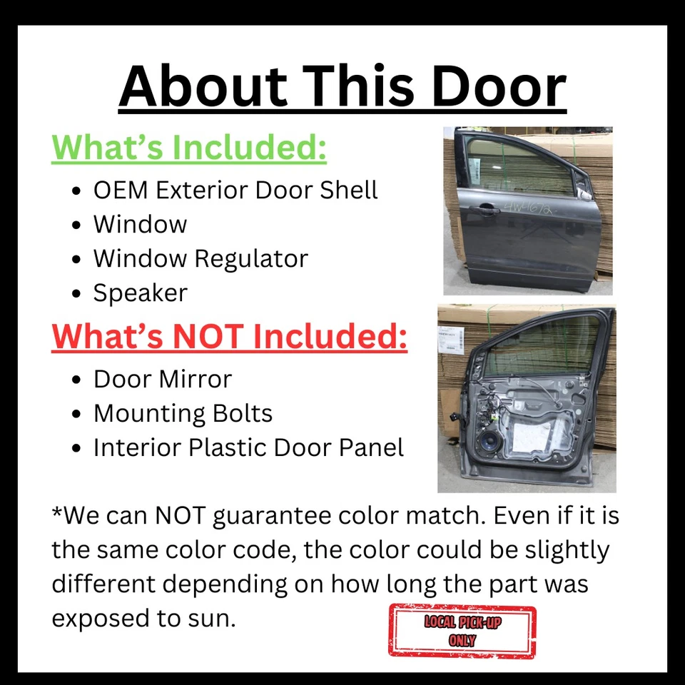 2008 Chevrolet Cobalt Right Passenger Front Door Coupe Used Local Pickup Only Foto 3 de 4