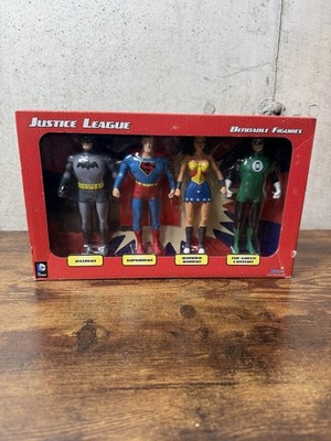 NJCroce DC Comics Justice League Bendable Figures Set Brand New