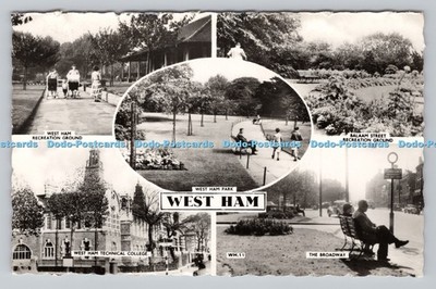 R807287 West Ham. Park. Der Broadway. Cranley kommerzielle Kalender. Val. RP. Mul