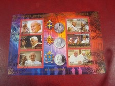 CHAD - 2014 1050fr POPES - MINISHEET - UM USED MINIATURE SHEET
