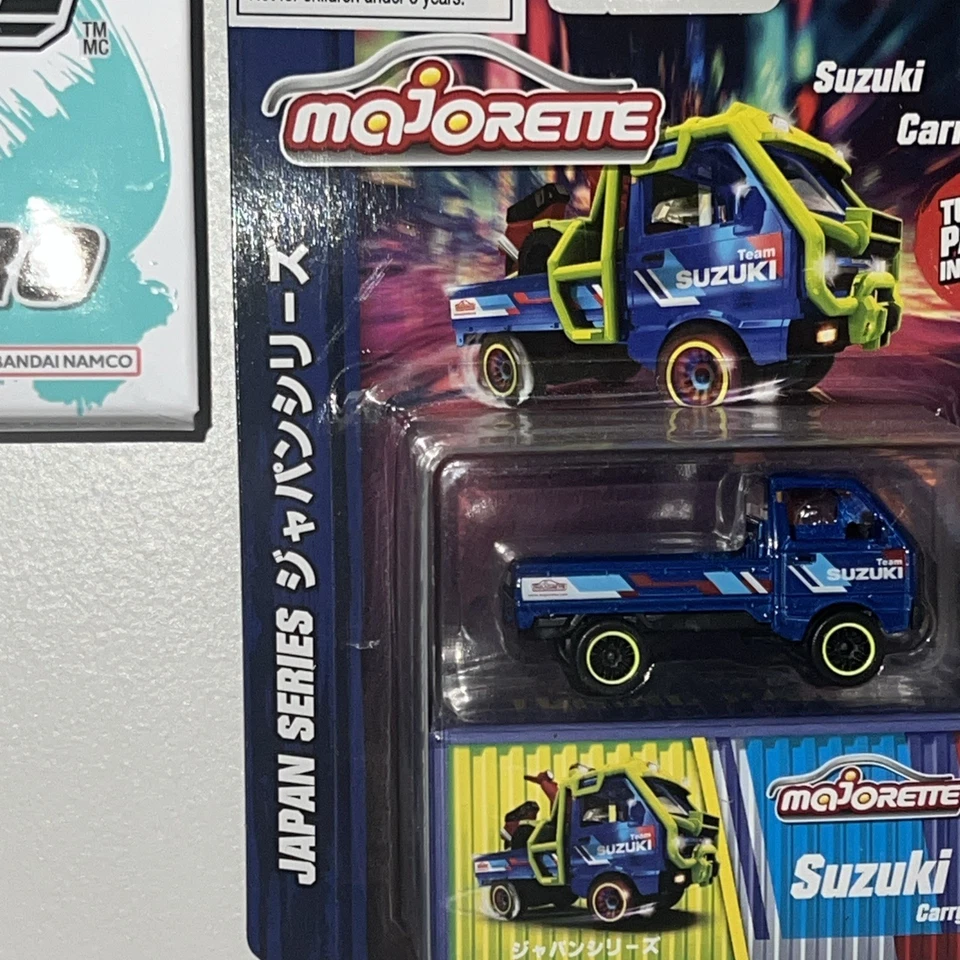 Majorette Deluxe Cars Japan Series w/ Tuning Parts Suzuki Carry Blue - Image 3 of 3