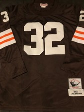 NWT! JIM BROWN CLEVELAND BROWNS MITCHELL & NESS brown 1964 jersey sz 3XL (56)