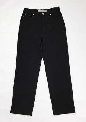 Krizia Jeans Hose Damen S Schwarz High Waist Mom Slim Boyfriend T2977