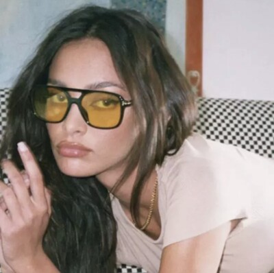 Vintage Square Sunglasses Women Retro Brand Mirror Sun Glasses Female Black Yell