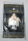 2005 Harley Metal Enamel Black Hills Motor Classic Sturgis Pin Flames Cross — photo 1