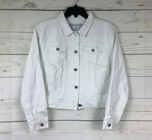 Chaqueta de Jean Blanca Southern Tide Skipjack Talla XS Nueva con Etiquetas - Imagen 1 de 3