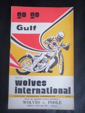 Wolverhampton V Poole Speedway Programme 4/7/75
