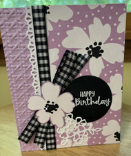 Ecclectic Flowers Birthday - Hand Stamped Card - Stampin' Up
