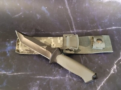 Gerber Prodigy Tanto Fixed Blade Knife 4.75" Camo Sheath Plain OR Serrated *NEW*