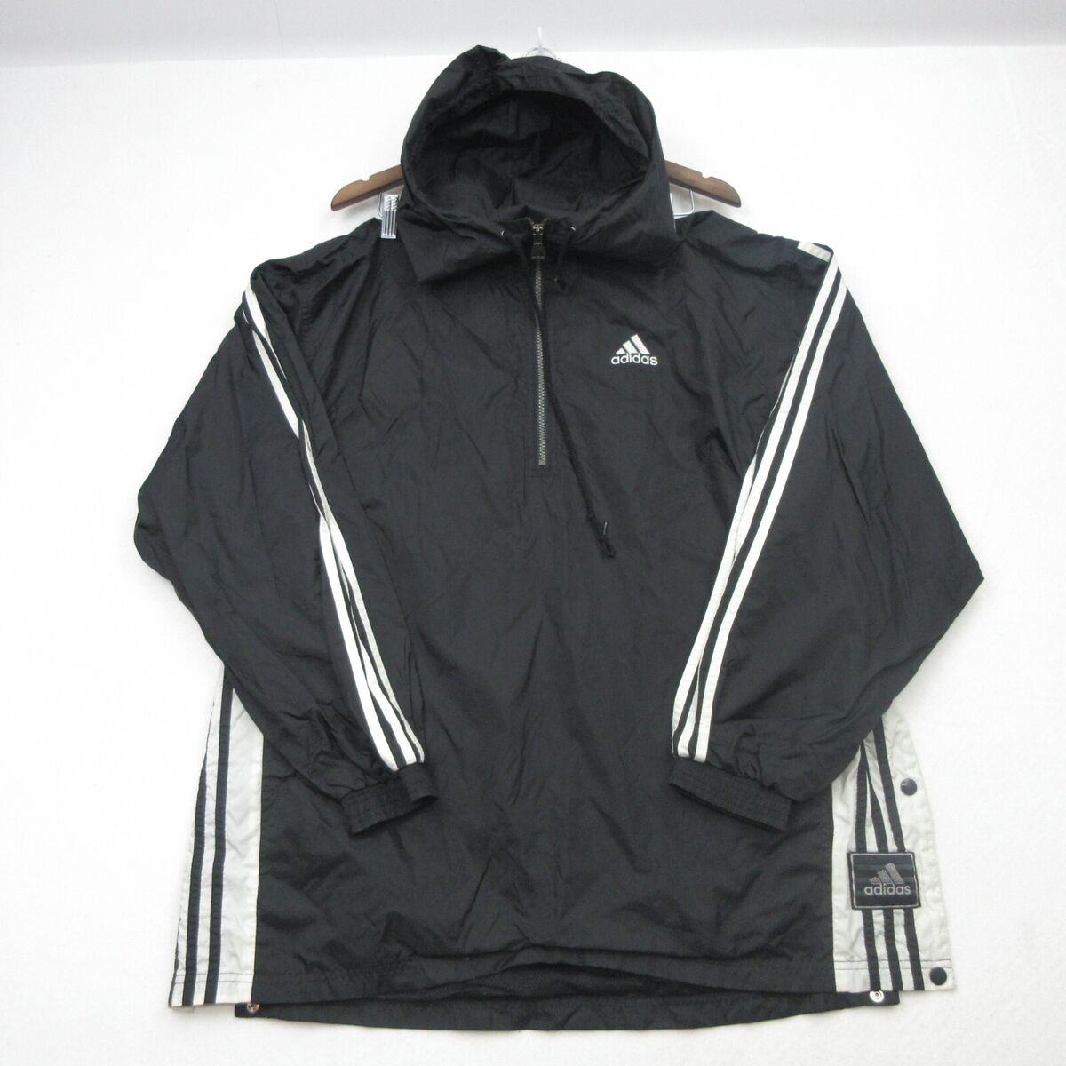 VINTAGE Adidas Jacket Men Large Windbreaker Pullover Zip 90s VINTAGE Adidas Jacket Men Large Windbreaker Pullover Zip 90s