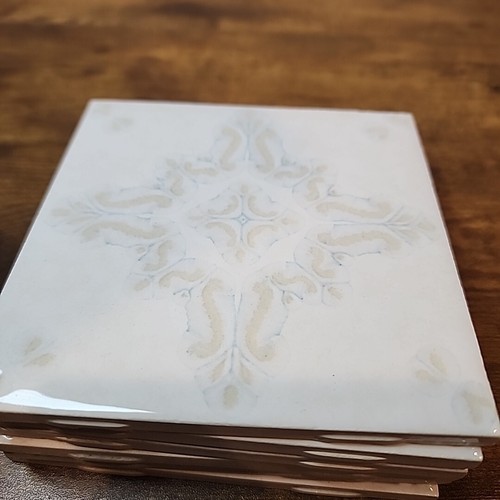 Vintage H &R Johnson Cristal Lot of 6 ceramic wall tiles NOS Made In England - Picture 5 of 12
