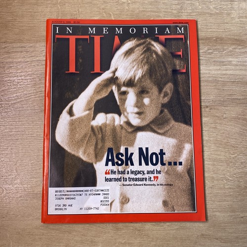 Time Magazine Aug 2 1999 Ask Not... In Memoriam JFK Jr. John F Kennedy