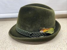Vintage Dobbs Royal Coachman fedora 6  Green velour