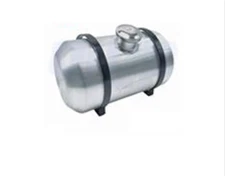 Gas Tank8x14 Fuel Tank W/ Baffle 2 15/16 Gallon 1/4'' NPT Center Fill Alum Spun 