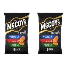 McCoy's Classic Variety Flavour Crisp 6 x 25g  ( Pack Of 2)