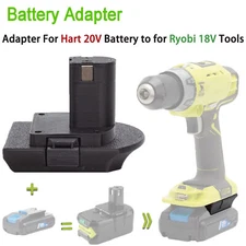 For HART 20V Lithium-ion Battery Adapter Convert to Ryobi 18V 20V Cordless Tools