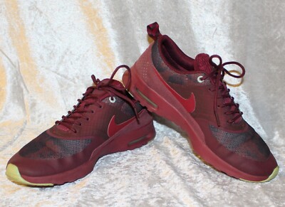 NIKE AIR MAX THEA Damen Sneaker Gr 40 UK6 Turnschuhe weinrot schwarz