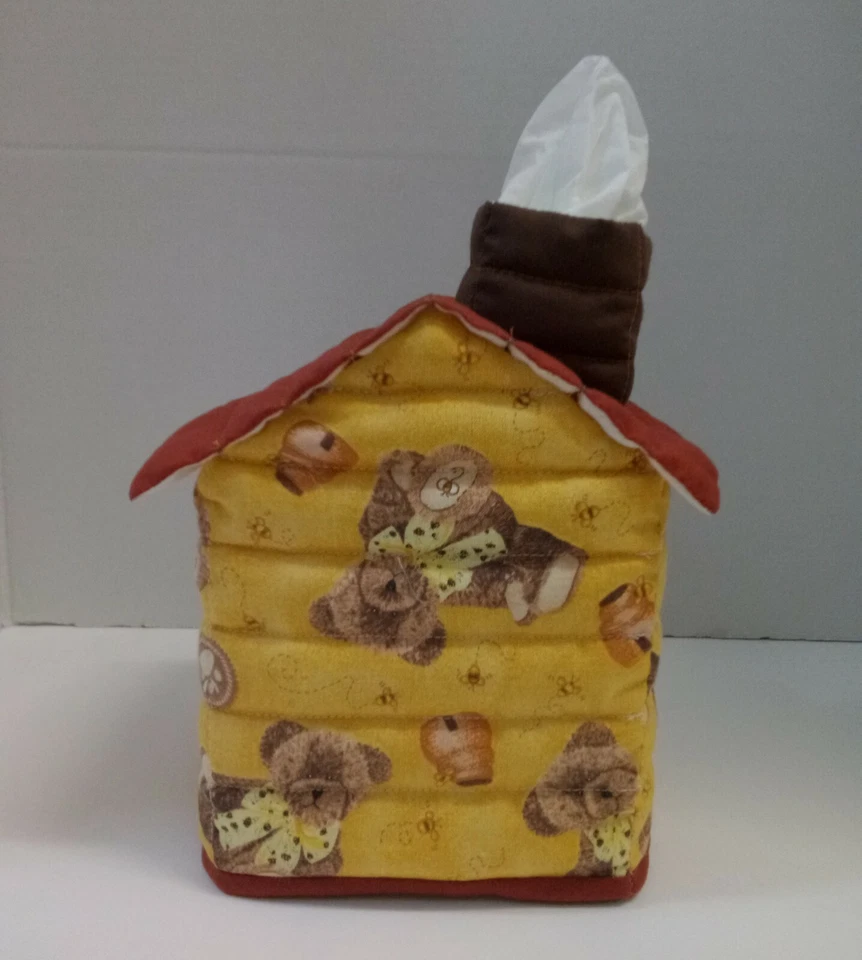 Cubierta de caja de pañuelos en forma de casa #8 Foto 4 de 4