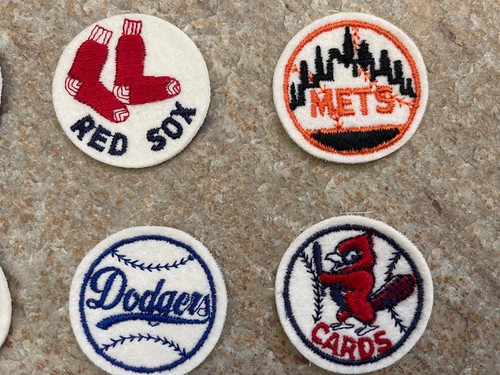 Vintage MLB Baseball Patches, Red Sox, Mets, Dodgers, Lot ### - Picture 6 of 8