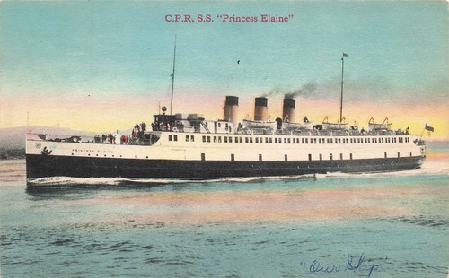 LOT OF 2 CPR RR STEAMERS SS PRINCESS ELAINE AND SS PRINCESS KATHLEEN 012224 T - Picture 4 of 5