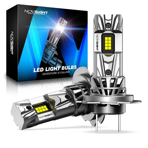 NOVSIGHT 2x H7 LED Headlight Bulbs Globe Bulb Kit High/Low Beam 6500K White Lamp - Picture 12 of 12