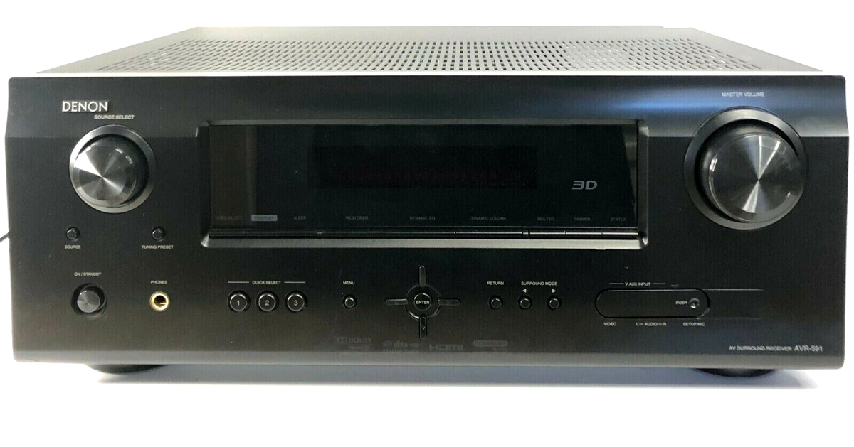 Denon AVR-591 5.1 Channel Home Theater Receiver 120W w/OEM Remote