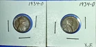 1934 -D LINCOLN WHEAT CENT  XF