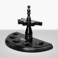 Solid Wood Tobacco Pipe Stand Rack Handmade Shelf Stand Holder Rack For 5 Pipes