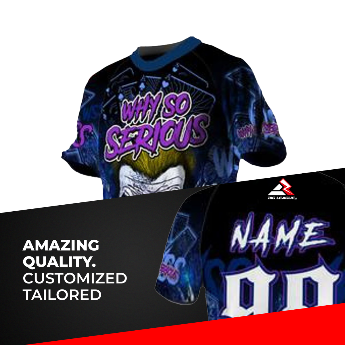 CUSTOM Sports Jersey Personalized Name Number Team Why So