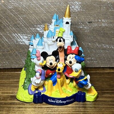 Walt Disney World 30th Anniversary Castle Piggy Coin Bank vintage
