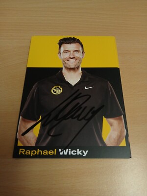 Signed Postcard Raphael Wicky Young Boys Bern NEW 