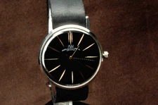 Men's LUCH Mechanical Watch Luxury Ultra SLIM leather strap POLJOT De Luxe