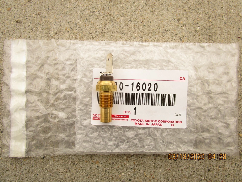 95-04 TOYOTA TACOMA 3.4L V6 MEDIDOR DE TEMPERATURA DEL AGUA SENSOR EMISOR OEM NUEVO Foto 2 de 2