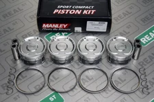 Manley Platinum Series Pistons Fits WRX 8.5:1 EJ257 STi 8.0:1 99.5mm 612000C-4