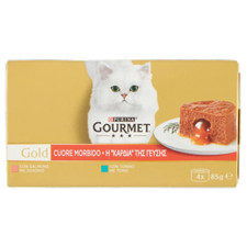 Gourmet Gold Cuore Morbido Salmone/Tonno 4x85gr