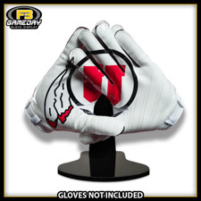 Football Receiver Gloves Display w/ Stand for Utah Utes Gloves! PAC 12