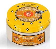 L'Occitane Shea Golden Latte Ultra Light Shimmering Body Cream 200ML Sealed