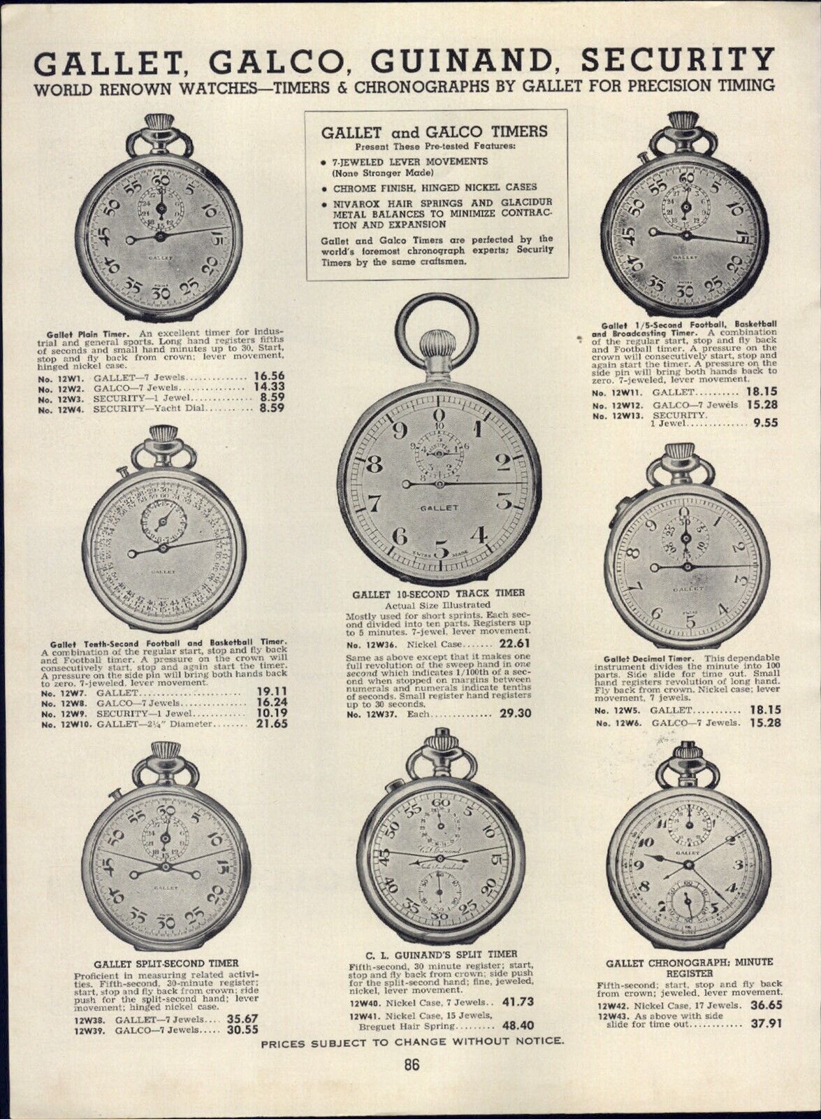 S L1600 1950 Paper Ad Gallet Guinand Timer Chronograph Watch Schick Shaver Travel Kit