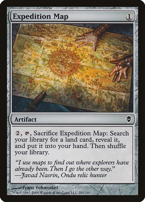 Expedition Map 1x MtG Zendikar SP/NM
