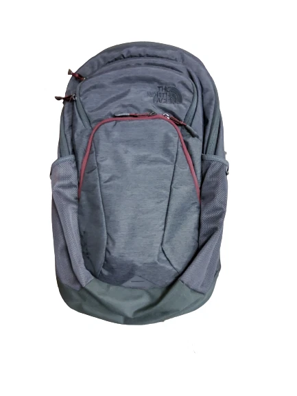 Grey and purple north cheap face backpack