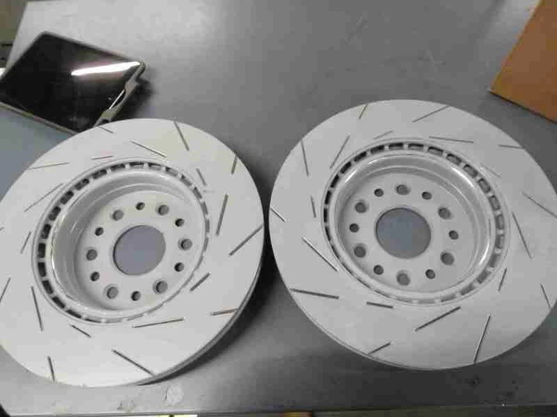 Rotor de freno delantero ranurado EBC para 19-23 Ram 1500 TRX Jeep Grand Wagoneer USR7836 Foto 3 de 4