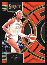 2024 Panini Select WNBA #158 A'ja Wilson Orange Prizms #/125